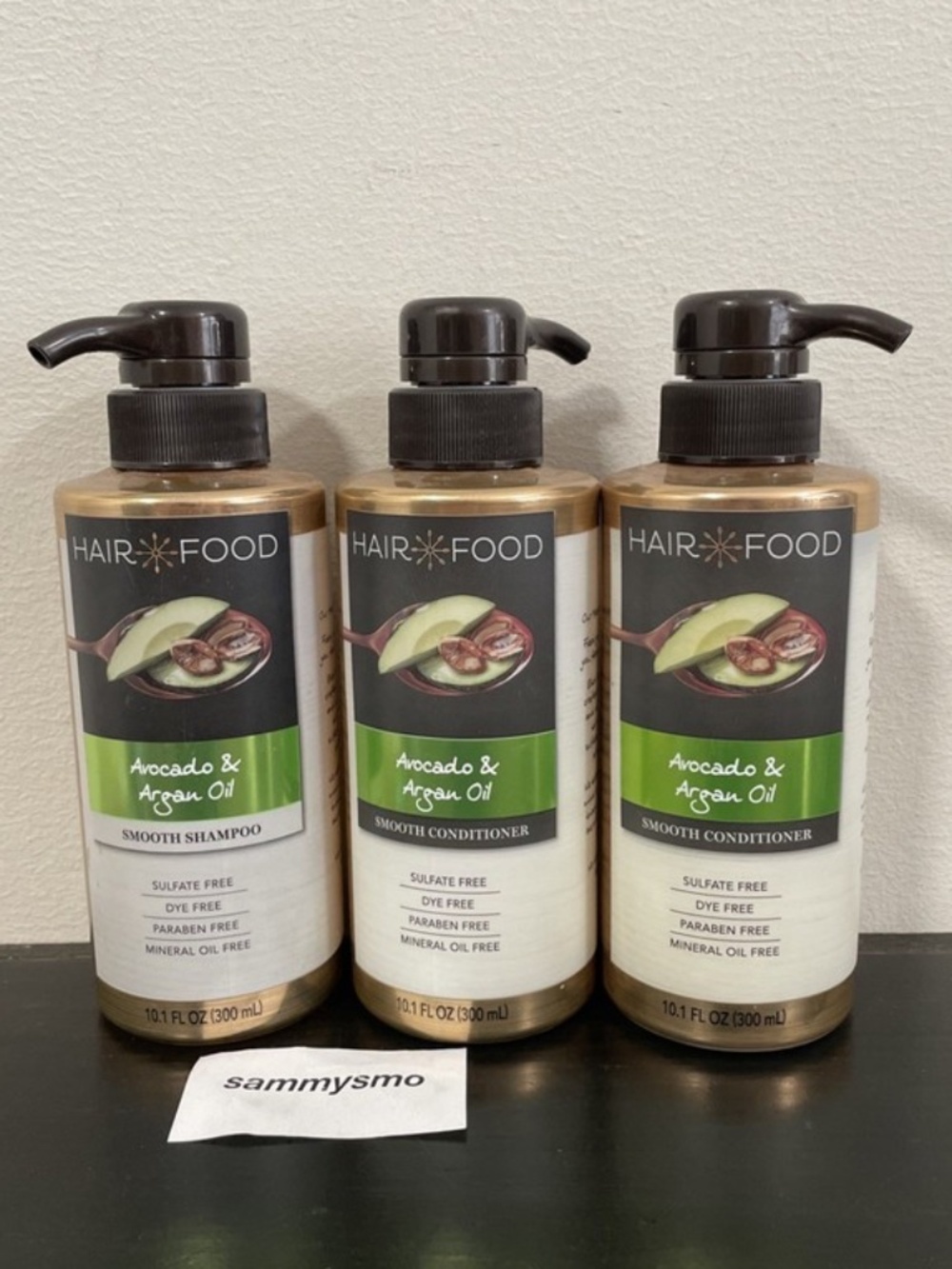 Hair Food Smooth Shampoo & Conditioner Avocado & Argan Oil 10.1 Oz x3